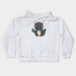 Disability pride flag dragon Kids Hoodie